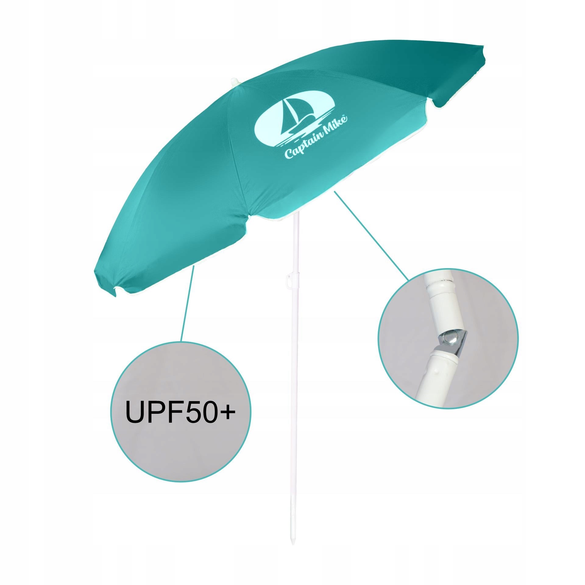 Beach umbrella broken with cover with UV filter UPF50+ DURABLE 160 cm Packaging status original
