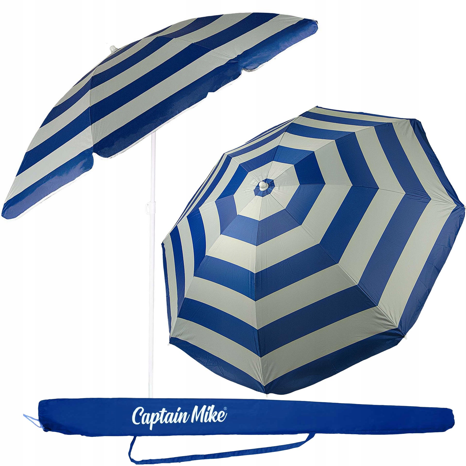 Beach umbrella broken with cover with UV filter UPF50+ LIGHT 160 cm HOLIDAY Packaging status original