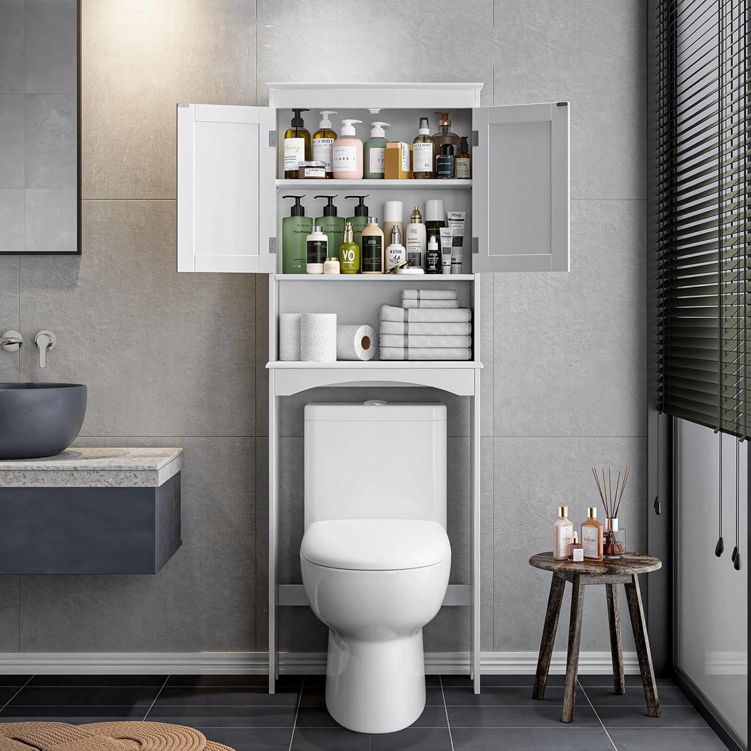 Bealife Półka Na Deskę Sedesową Z 3 Przegrodami-24D X 60W X 168H Cm Brand Bealife