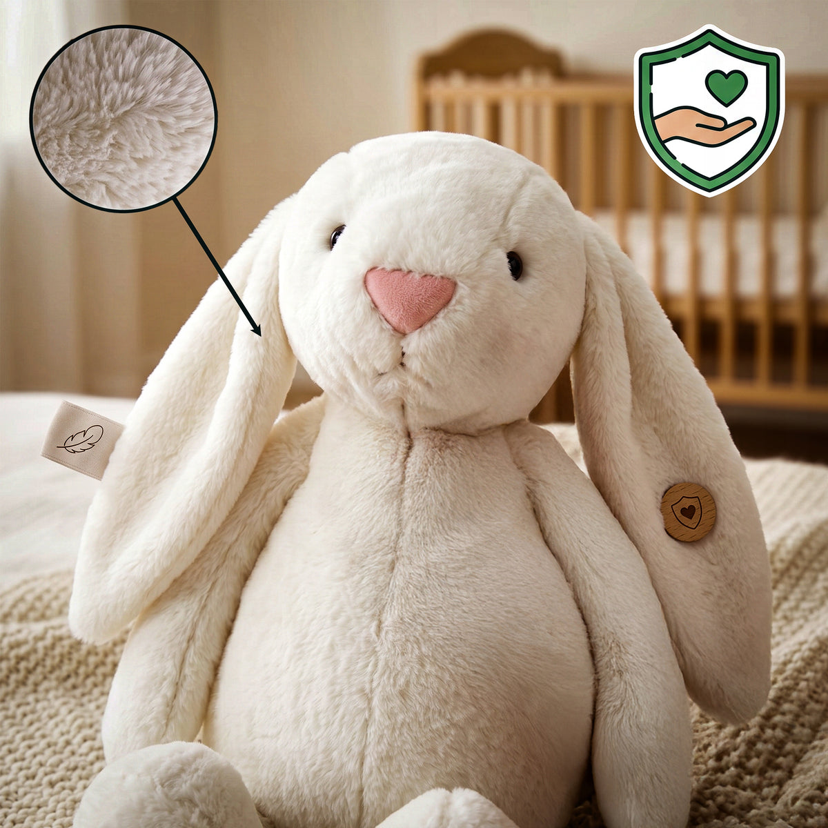 Bear Plush Toy Pillow Large Plush Hare 120cm Hugging XXL WHITE Brand Gotel