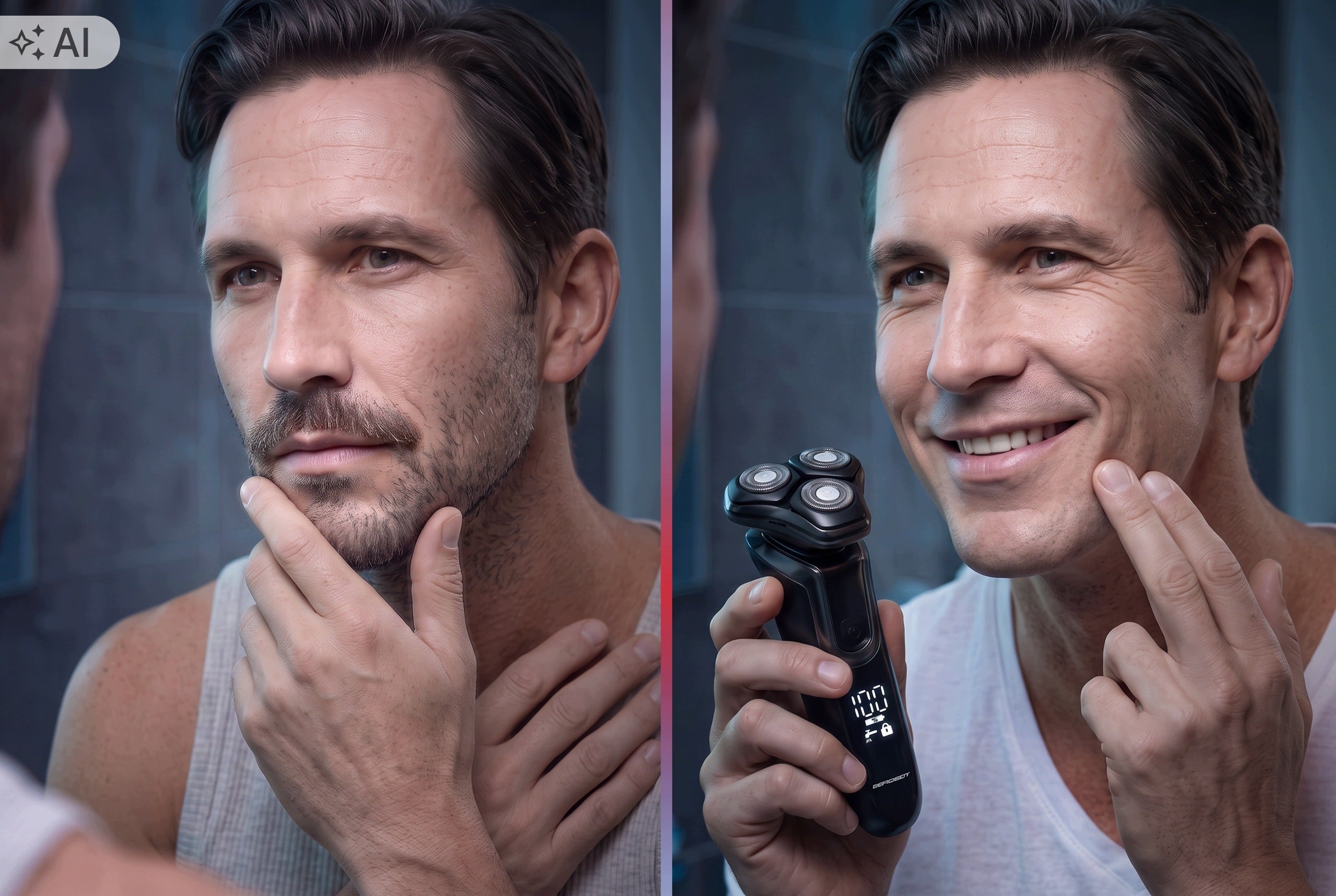 Beard Shaving Machine Beard Electric Shaver Rotating Trimmer IPX6 Manufacturer code 327100