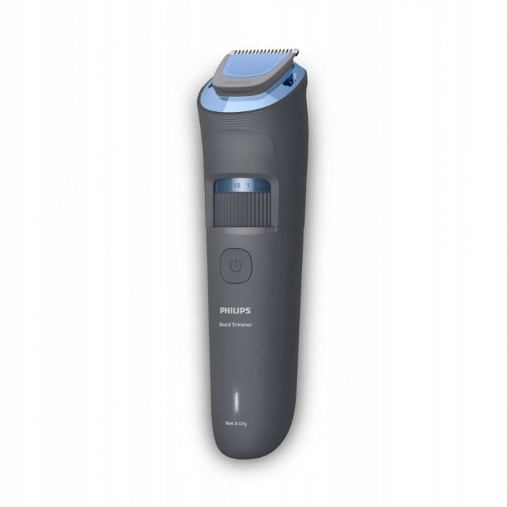 Beard Trimmer WATERPROOF Men's PHILIPS 20 Settings Length WIRELESS Dominant color blue