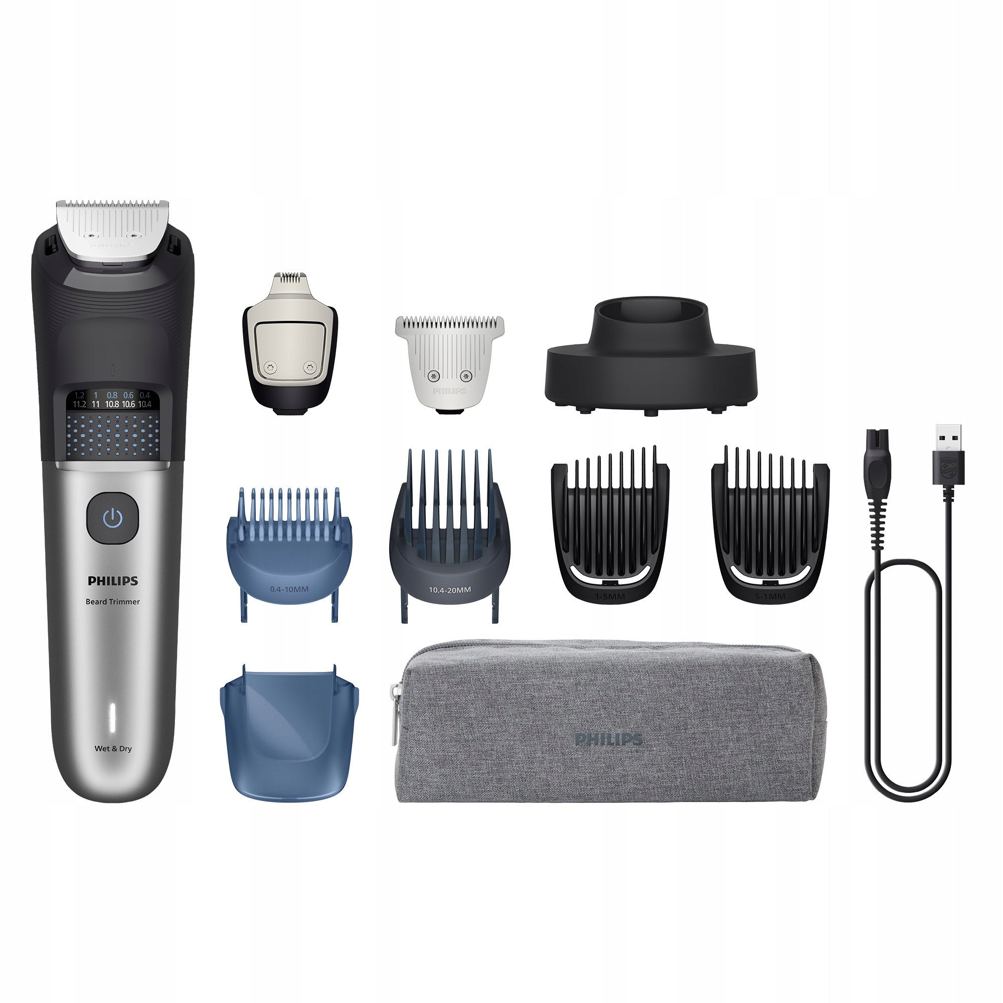 Beard trimmer 40 length settings series 7000 Philips BT7670/15 Dominant color black