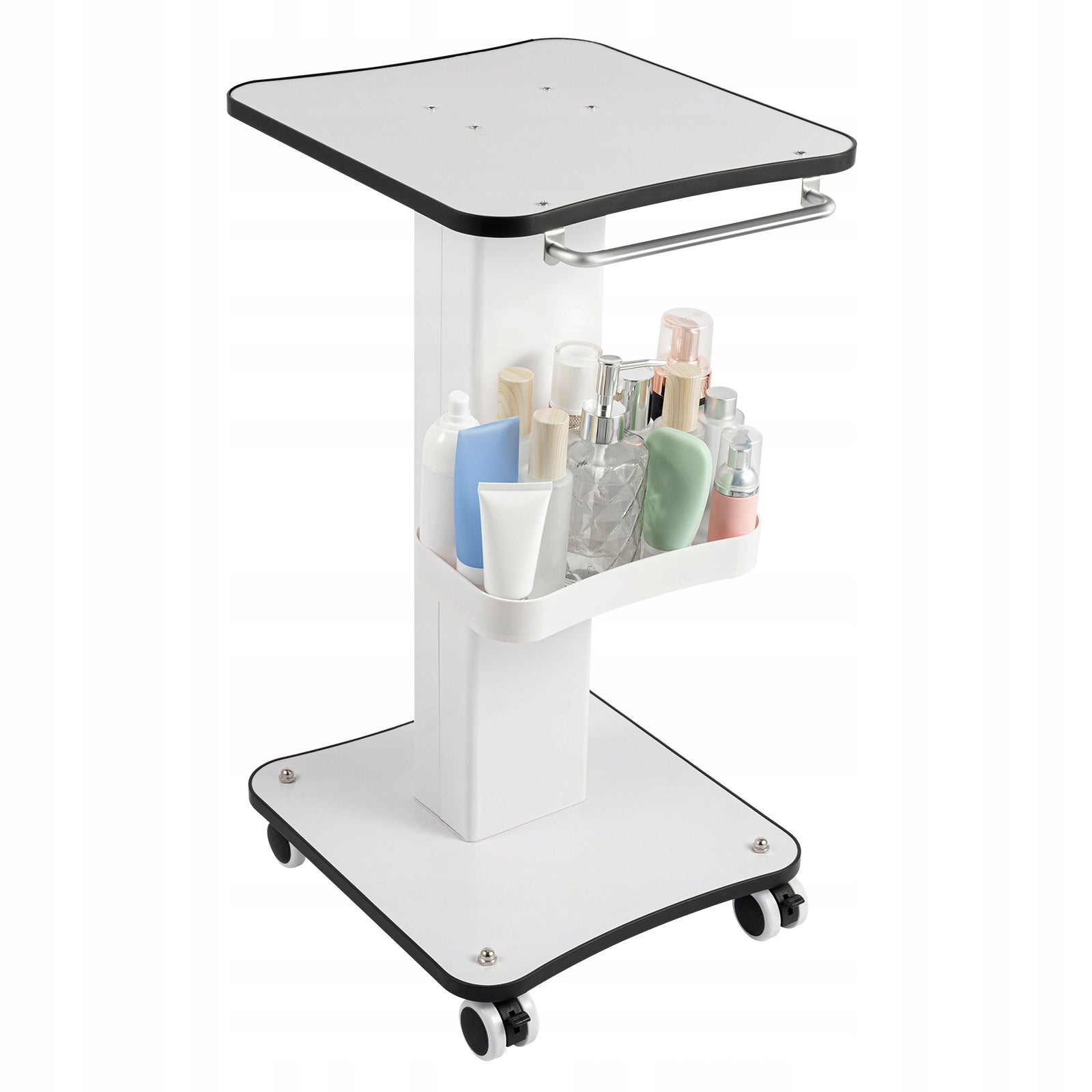 Beauty Salon Trolley Cart Rolling Trolley with Handle 34*38*69cm White Manufacturer code vds bvgxdsegv