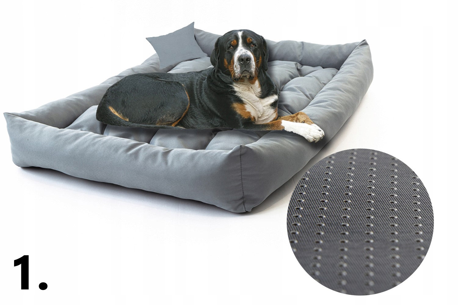 Bed Couch Soft Bed for Dog Waterproof Grey 120x90+Jasiek Packaging status original