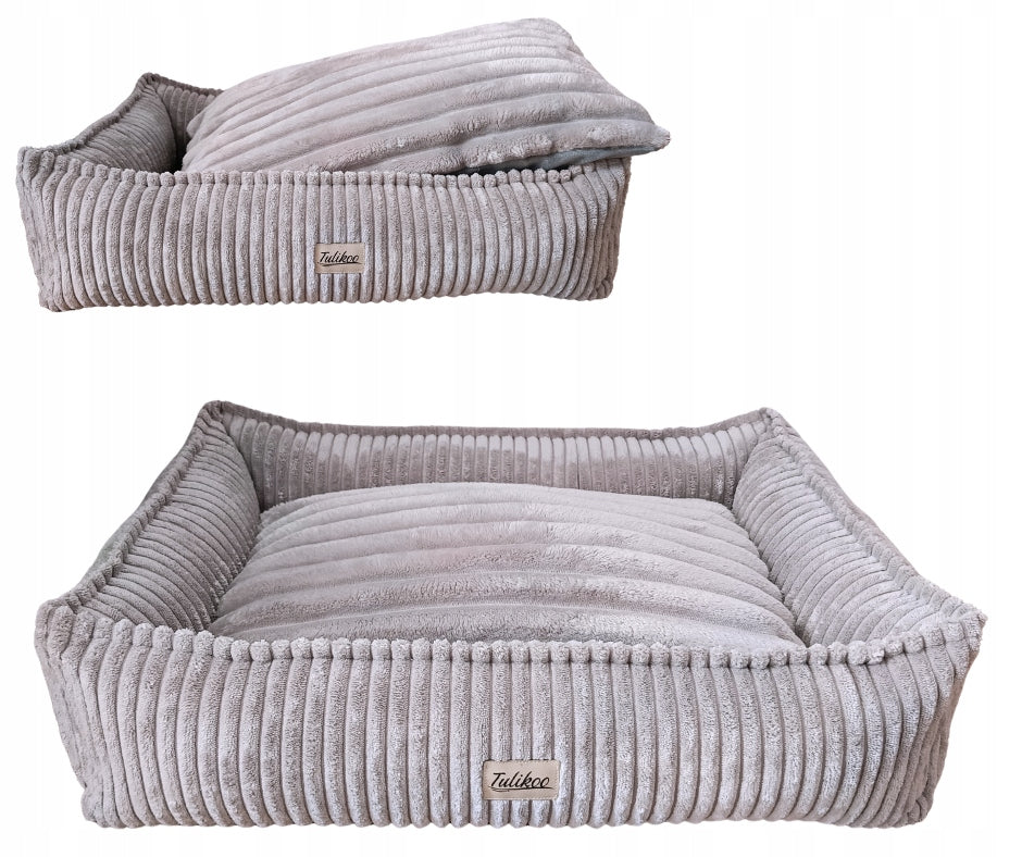 Bed Couch for Small Dog S Corduroy Durable Soft Ash