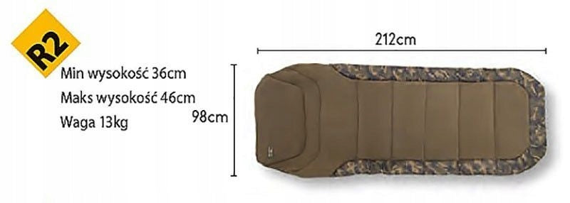 Bed Fox R2 Camo Bedchair Standard Brand Fox