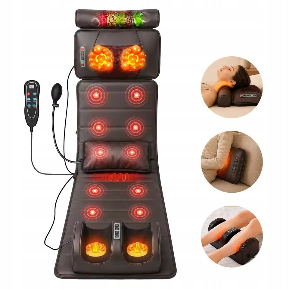 Bed Massage Mat Armchair with Herbs Shiatsu Heated Vibration Packaging status original