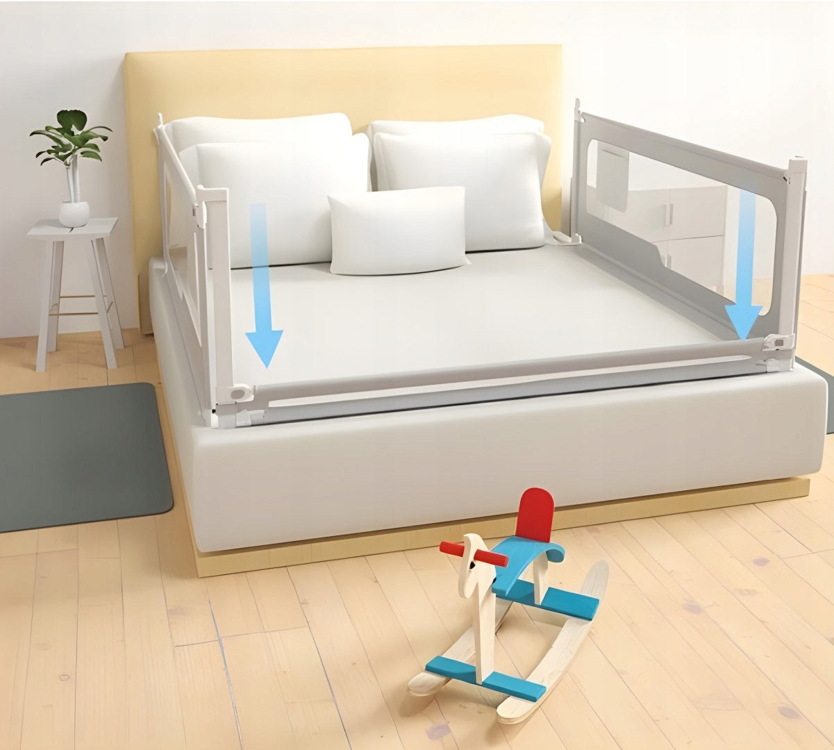 Bed Protective Barrier 180 Cm Child Protection Cover Lock Manufacturer code zabezpieczenia bramka do łóżka