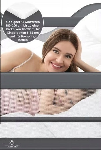Bed Protective Barrier Bed Handrails with Pocket 150cm Brand no brand