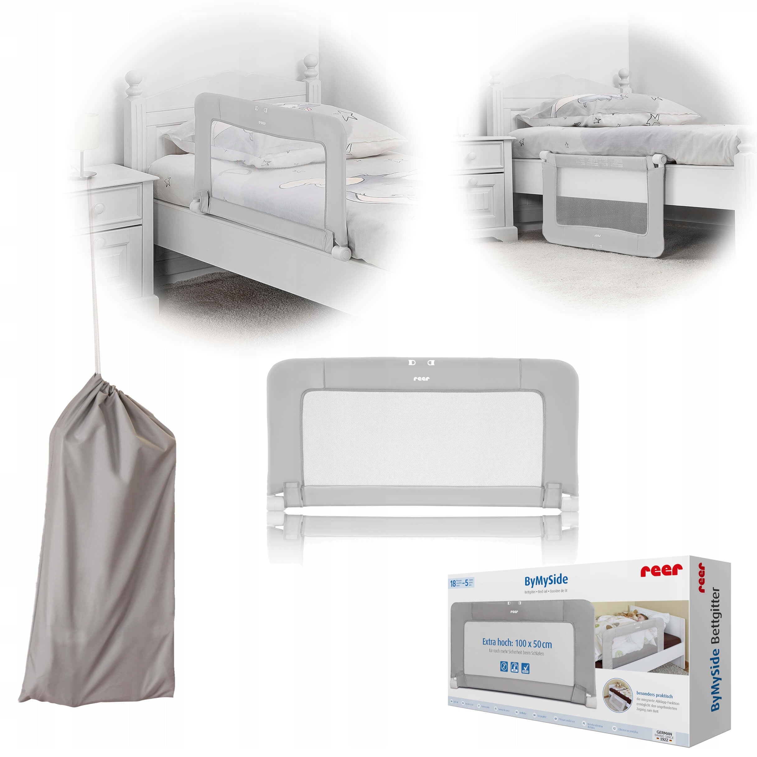 Bed barrier 'ByMySide' 100cm h=50cm REER Brand Reer