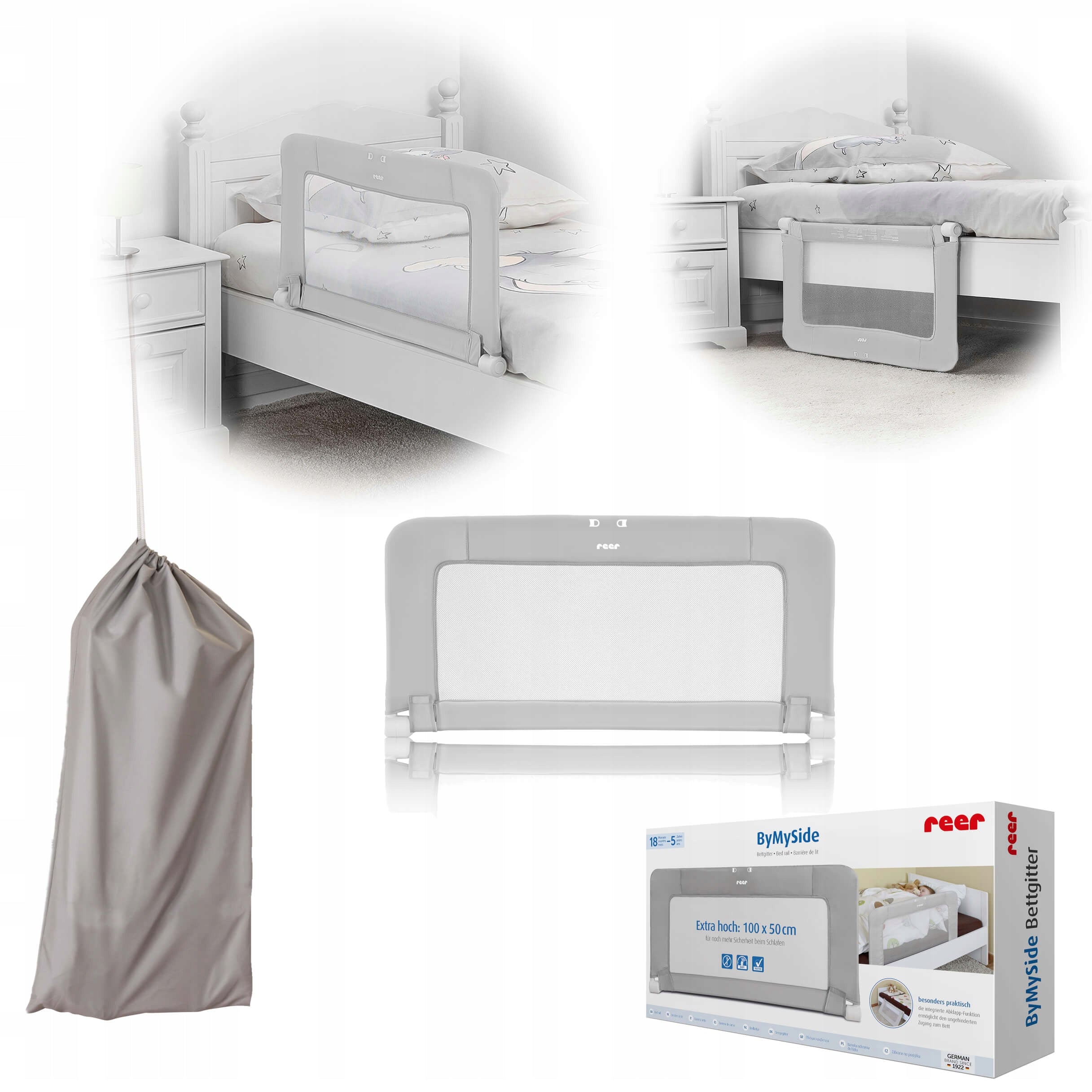 Bed barrier 'ByMySide' 100cm h=50cm REER Brand Reer