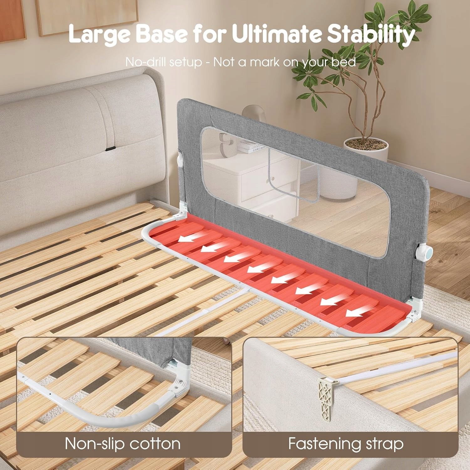Bed barrier protective cover for children 150 cm Brand Nukido