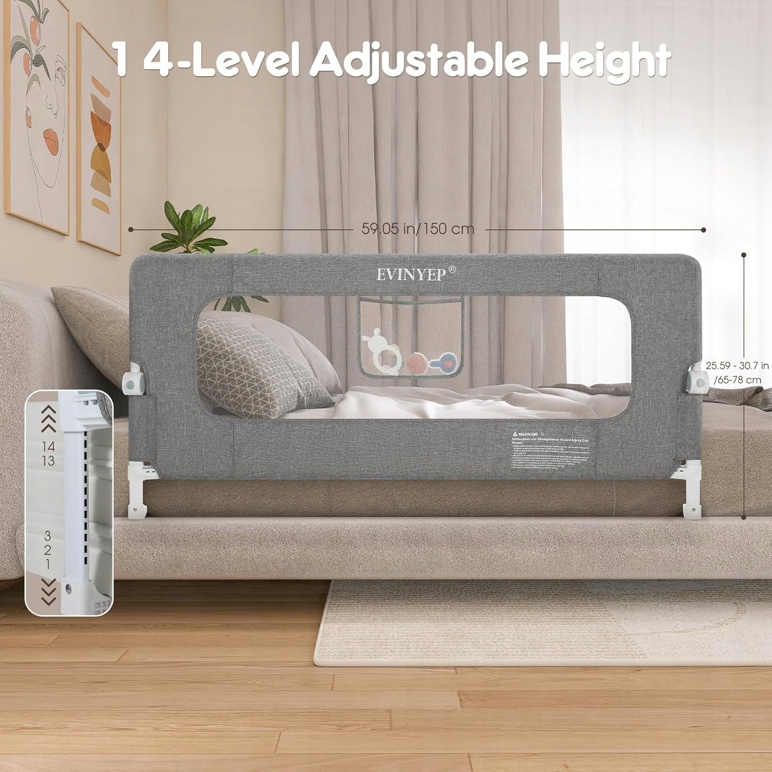 Bed barrier protective cover for children 150 cm Manufacturer code 722200
