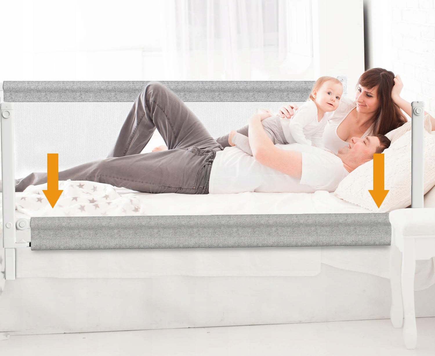 Bed barrier safety gate 180 cm for children OUTLET Brand no brand