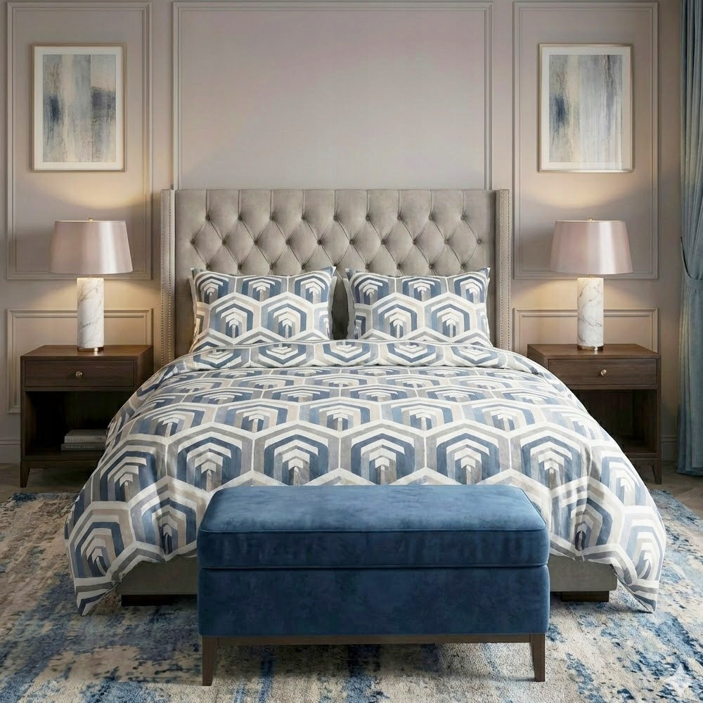 Bedding 140x200 + 1 x 70x80 Bedding Set for Duvet and Pillow - PATTERNS Packaging status original