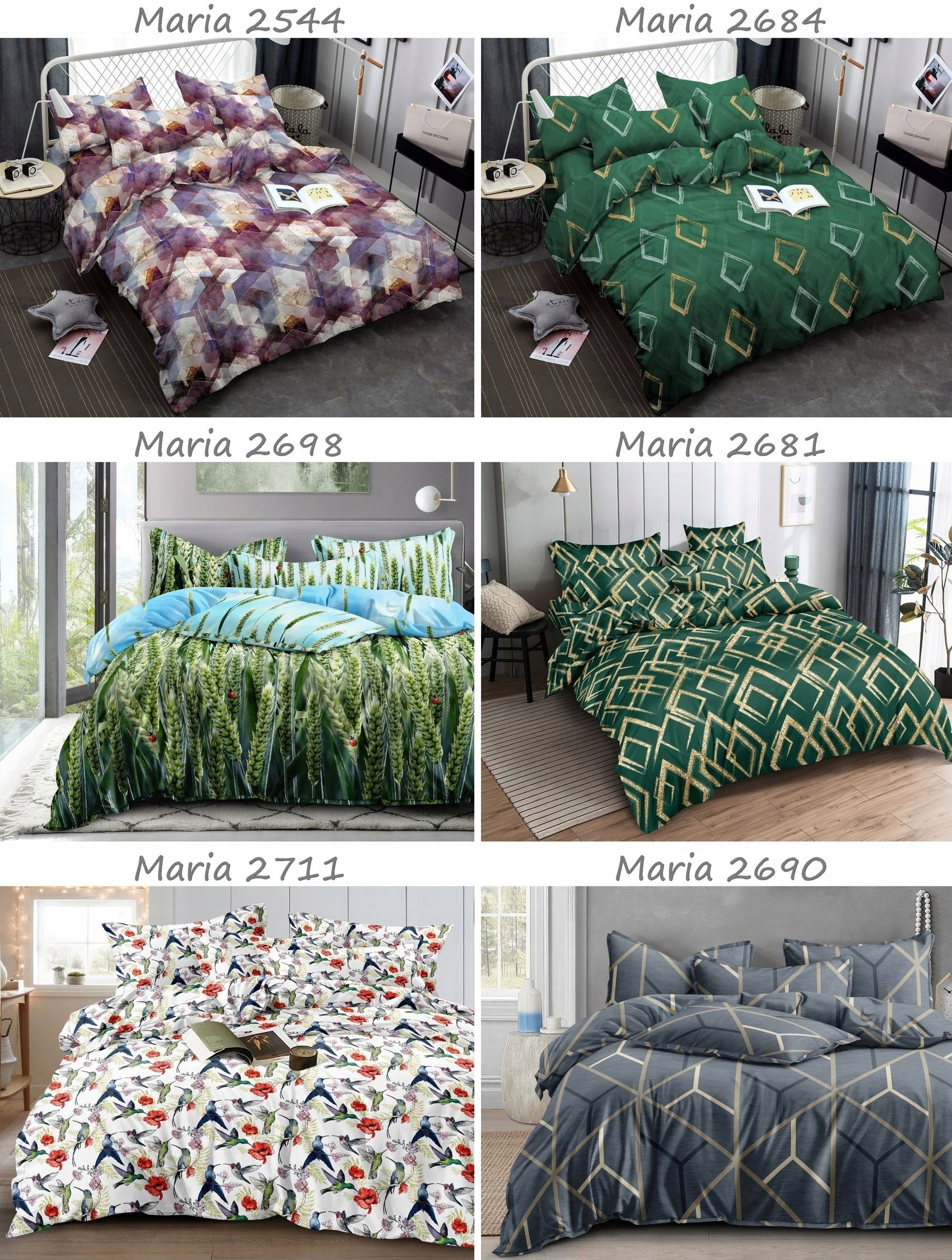 Bedding 160x200 + 2 pillowcases Cotton satin bedding set SELECTION Manufacturer code Pościel 160x200 na prezent
