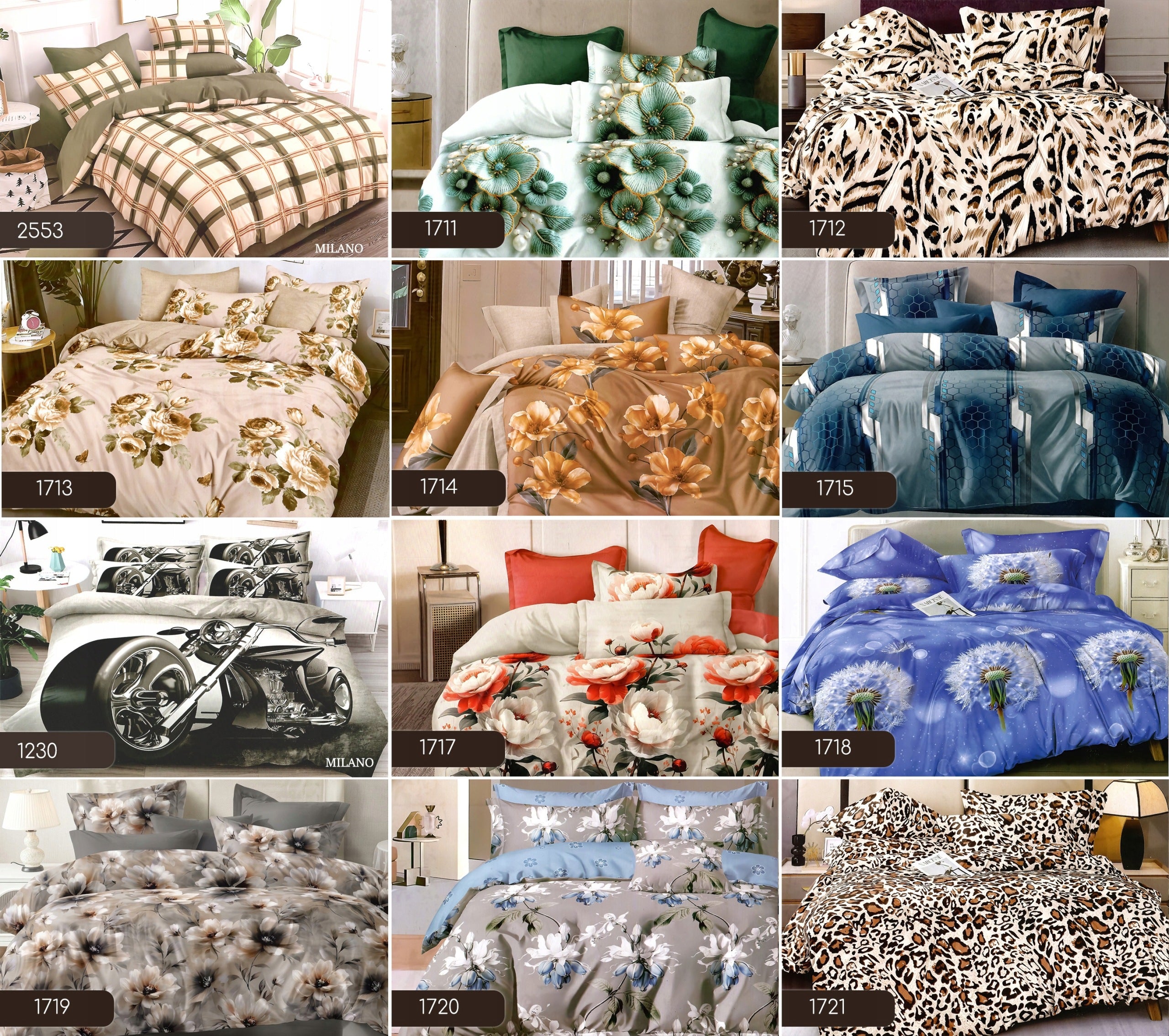 Bedding 160x200 satin cotton + 2 pillowcases set 5D Brand no brand