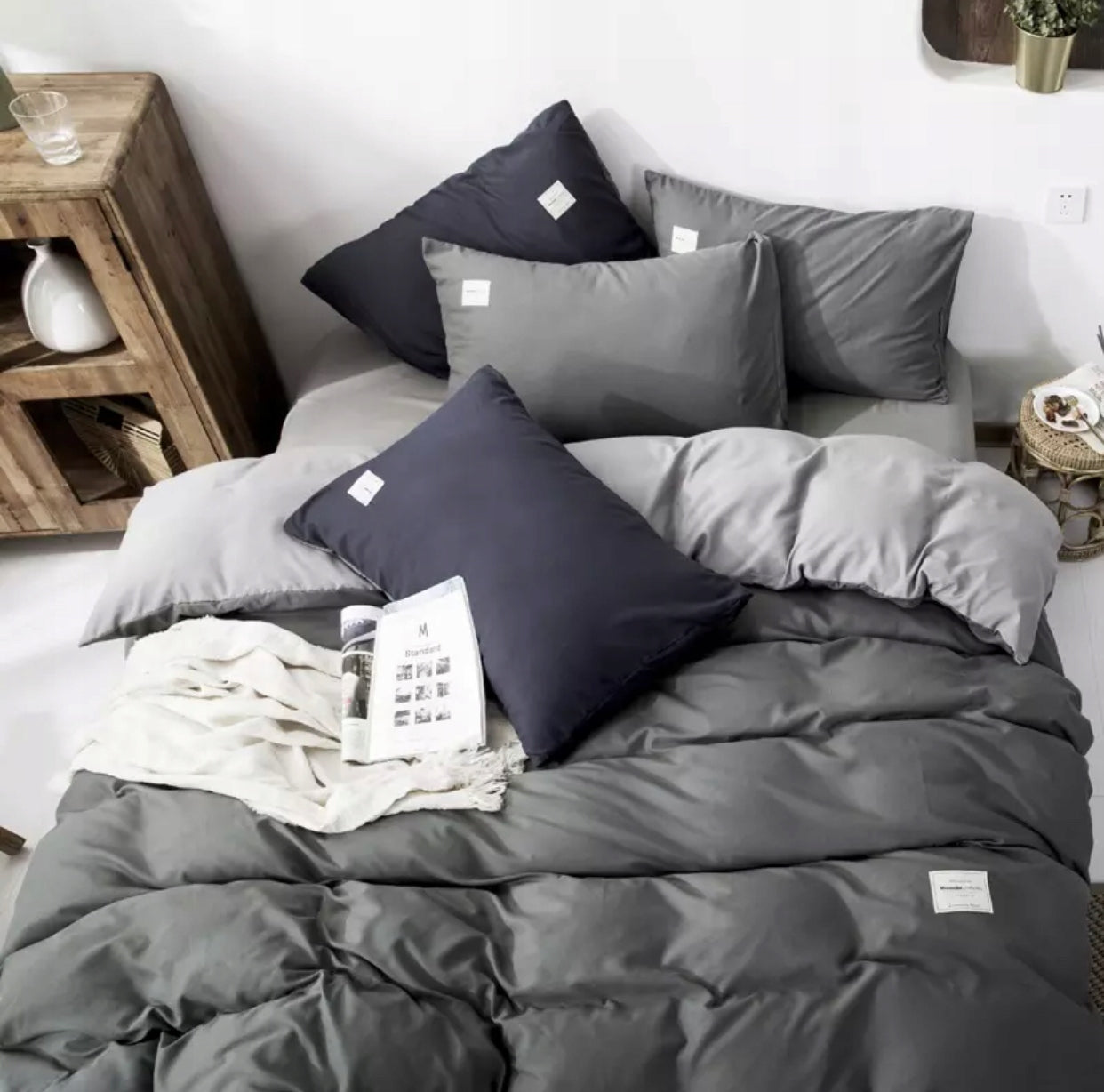 Bedding 180x200 cm + 2 Pillowcases for ANY Size Lots of Colors + FREEBIE Brand Luksus Radomsko