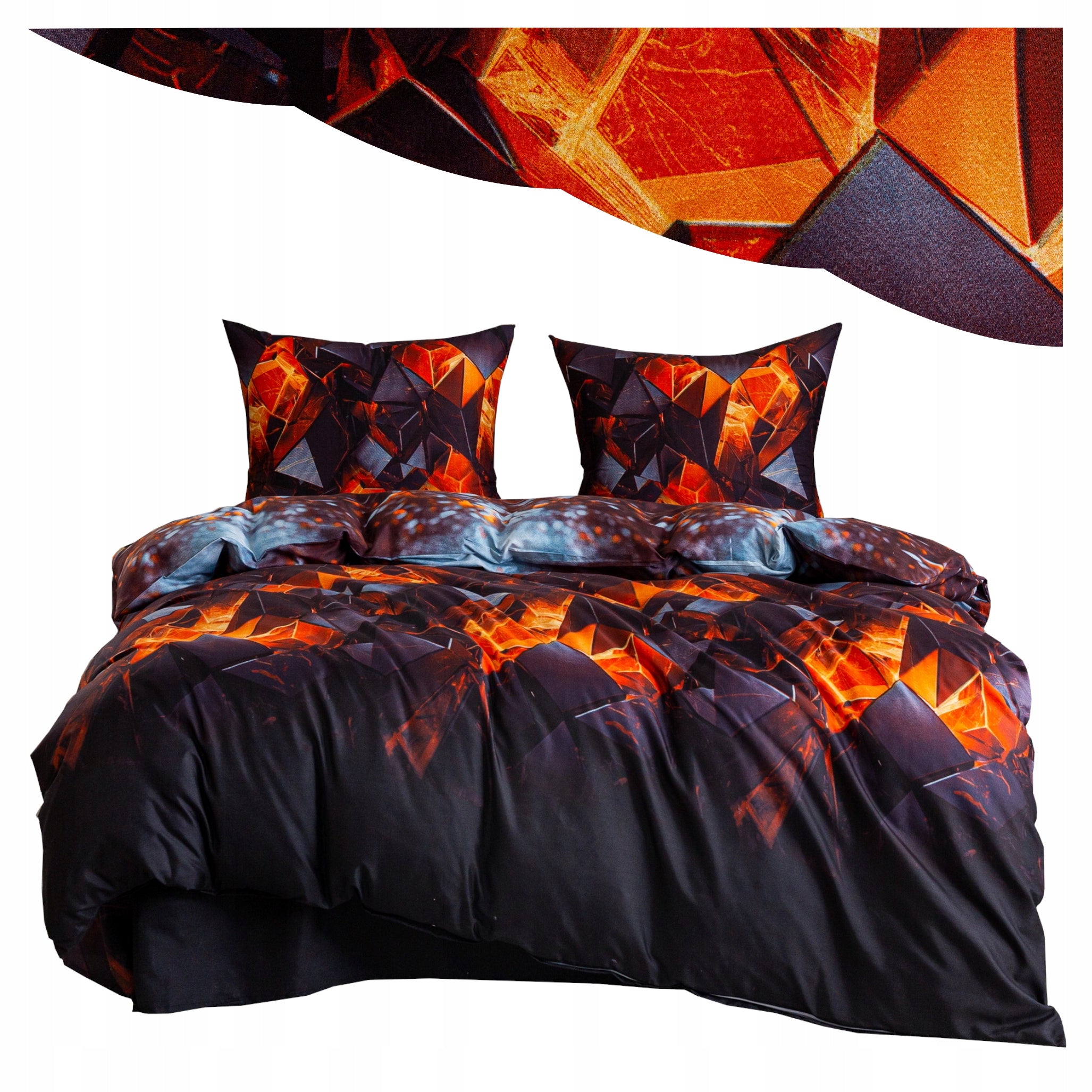Bedding 200x220 + 2 Pillowcases 3D Geometric Bedding Set Multiple Patterns