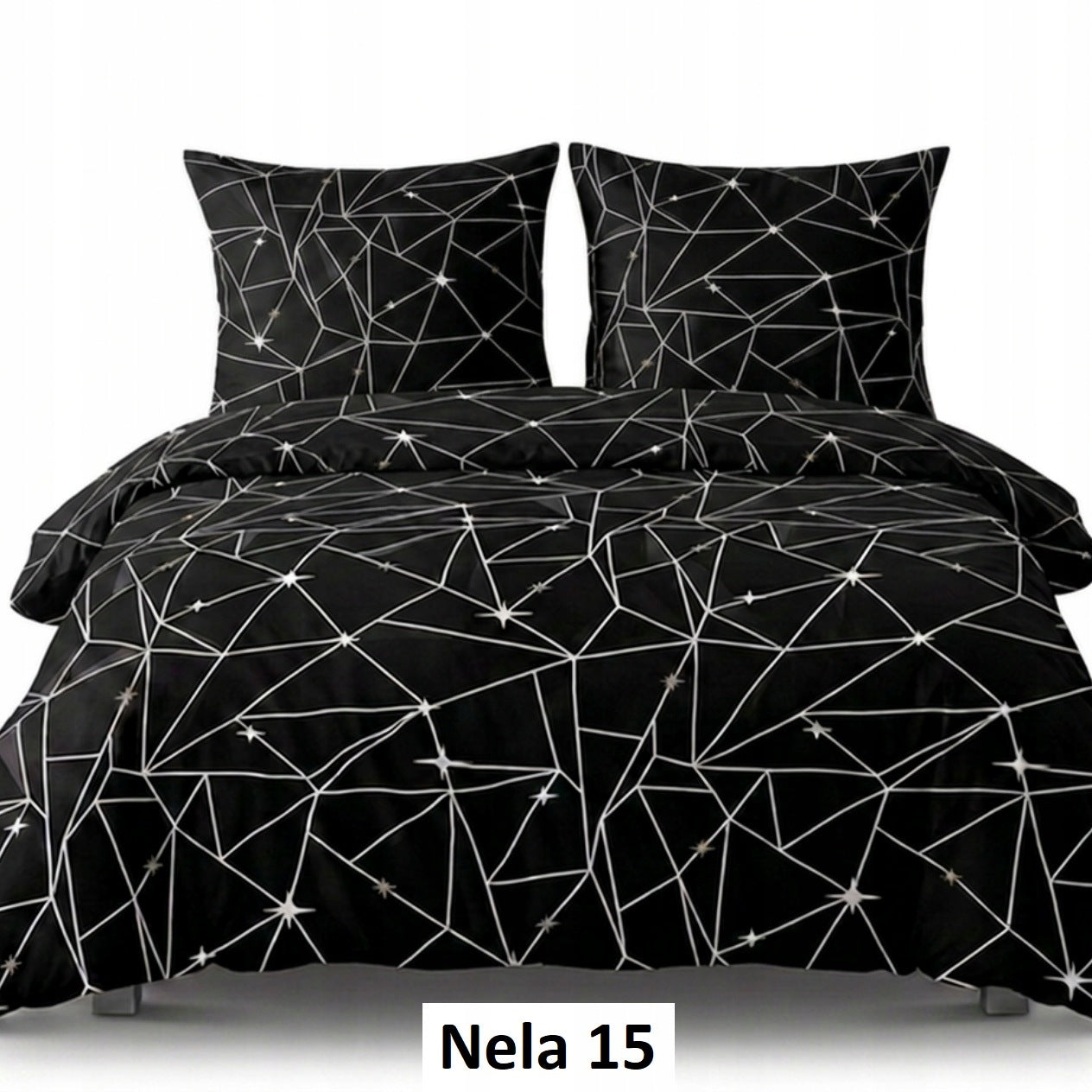 Bedding Cotton Satin 160x200 + 2x70x80 NELA Double Sided Set Designs Packaging status original