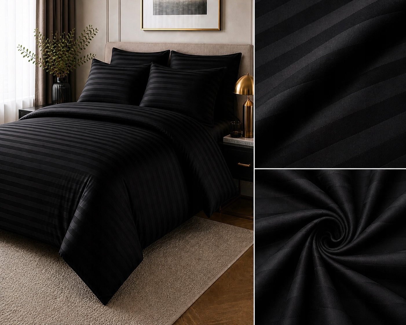 Bedding Hotel Jacquard 140x200 cm + 2 Pillowcases For Any Dimension 5 COLORS Brand Luksus Radomsko