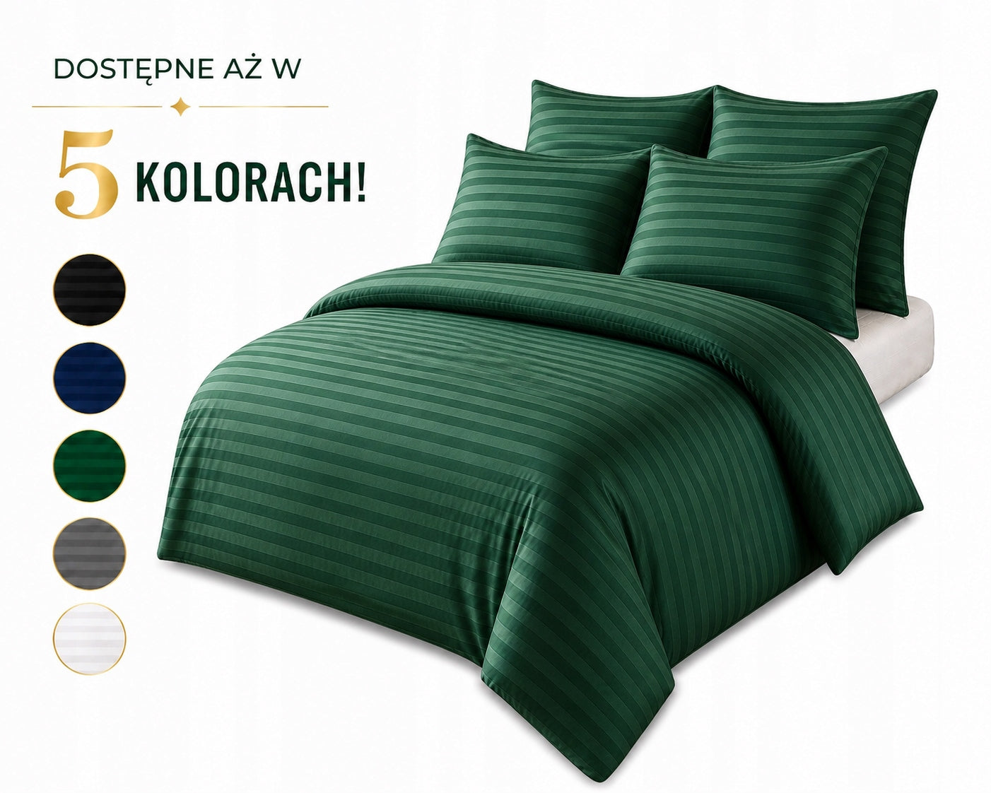 Bedding Hotel Jacquard 140x200 cm + 2 Pillowcases For Any Dimension 5 COLORS