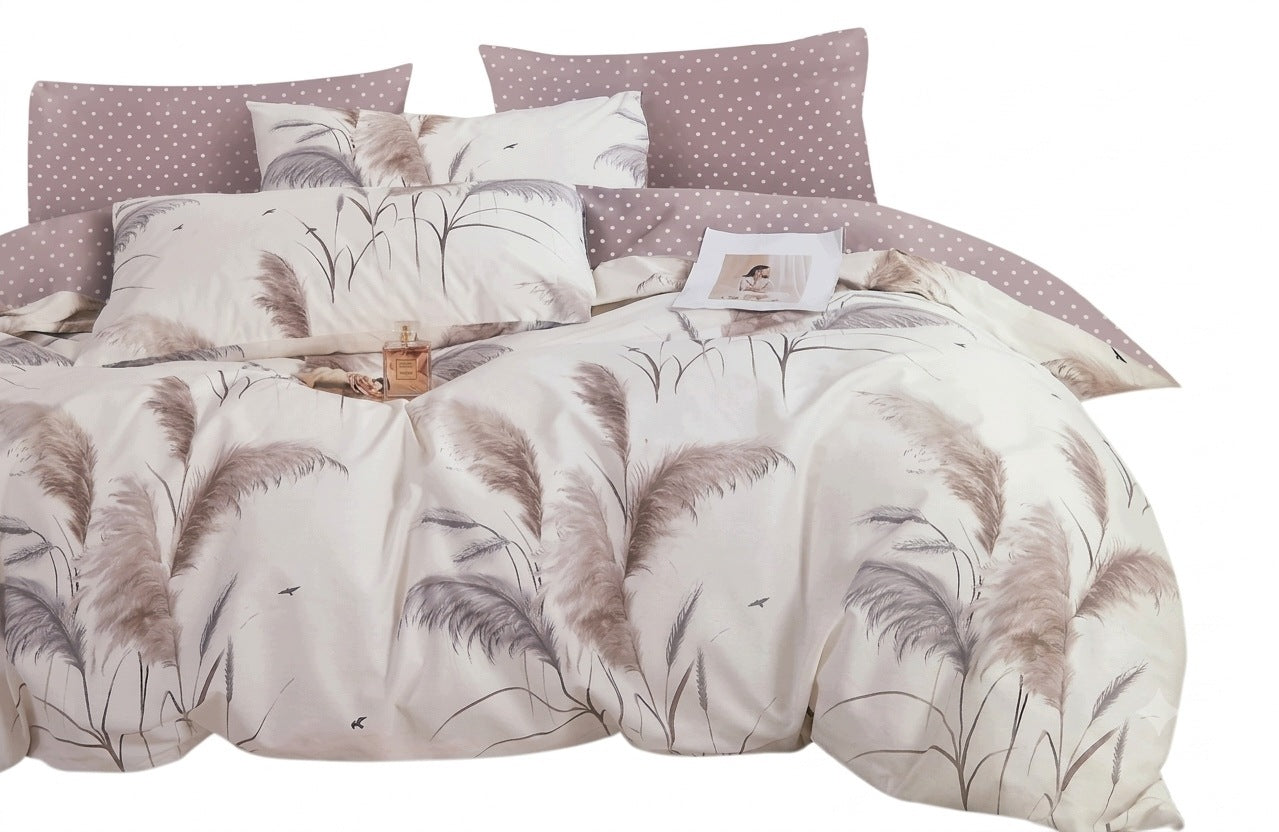 Bedding Set 200x220 cm 100% COTTON DOUBLE-SIDED BEDDING 3 Pcs