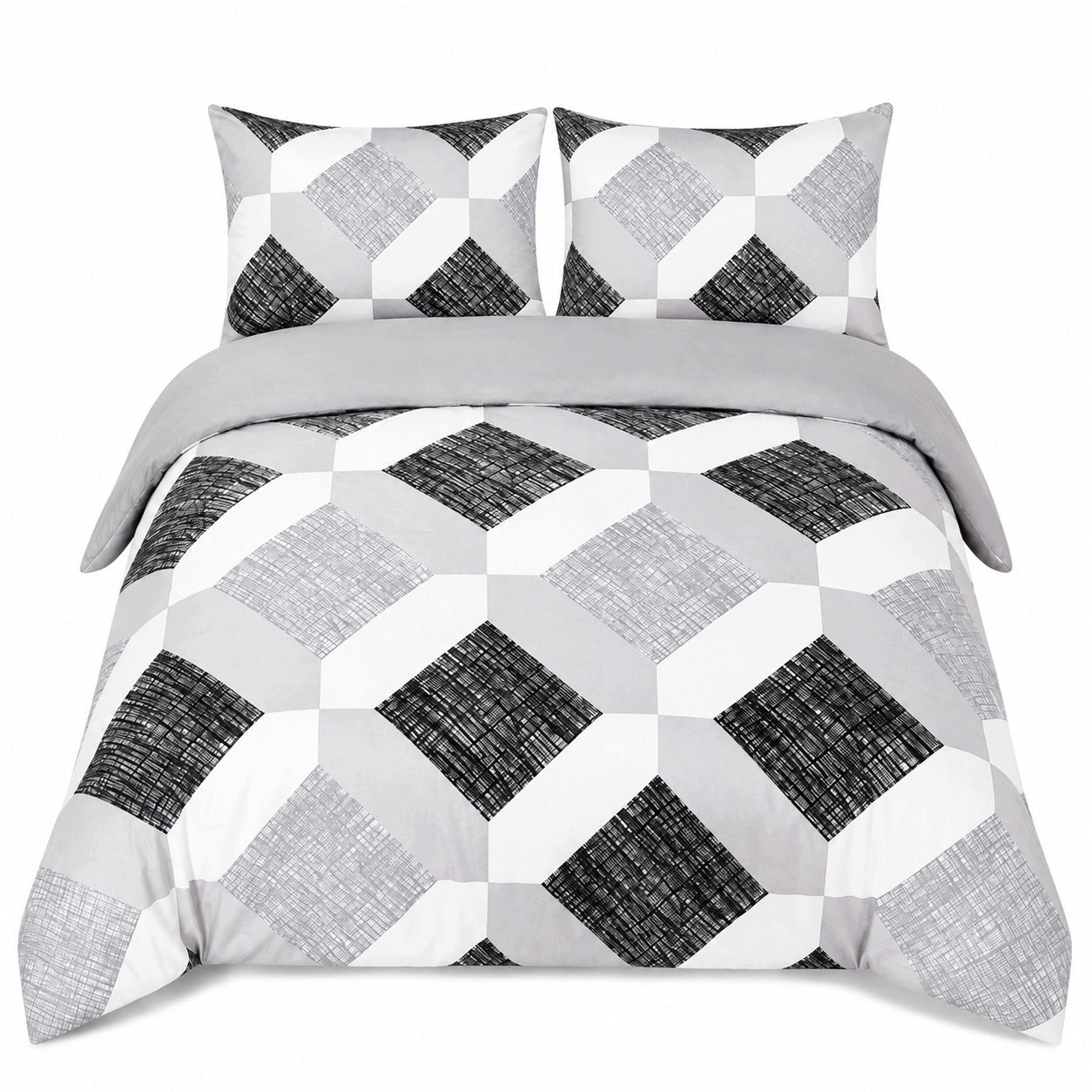 Bedding set 180x200 3 piece cotton zipper lots of designs