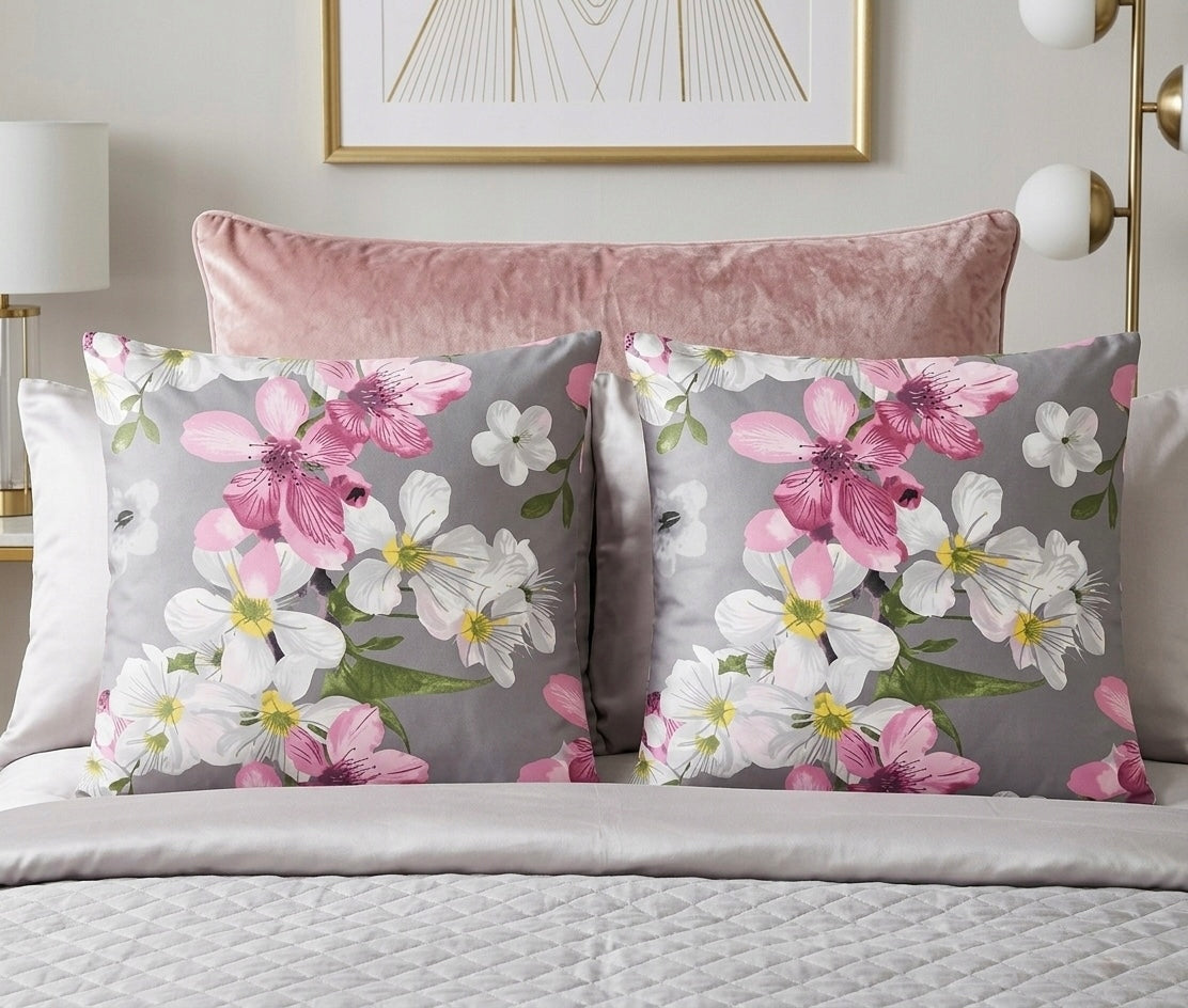 Bedding set 220x200cm Cotton Poland 100% Cotton GREY MAGNOLIA Manufacturer code IK Izabella Korytkowska HOME POLSKA