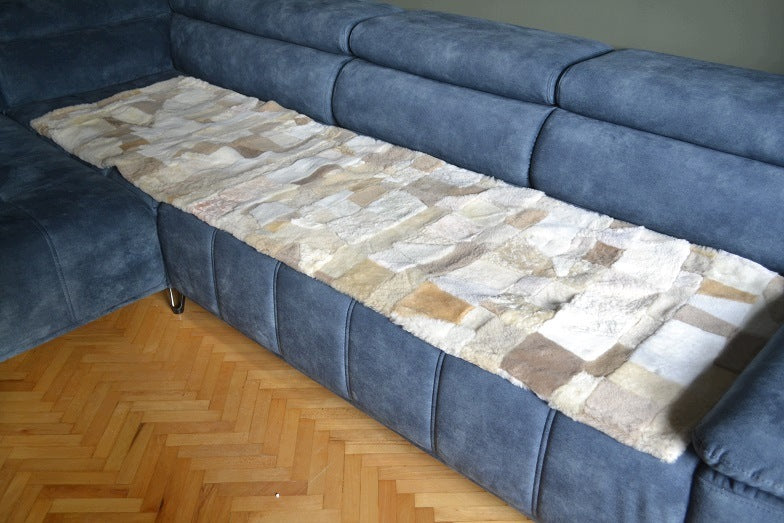 Bedspread Rug Sidewalk Pled in Natural Sheepskin Brand no brand