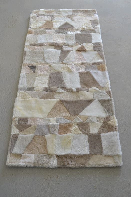 Bedspread Rug Sidewalk Pled in Natural Sheepskin Manufacturer code 1