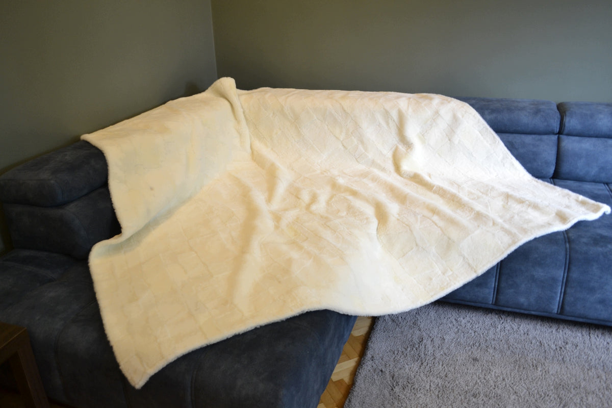 Bedspread couch sofa couch-leather sheep natural Brand no brand