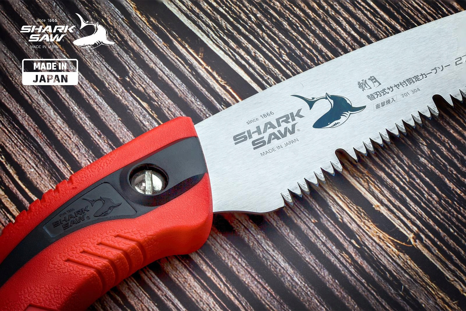 Bent Garden Saw with Belt Holster, TAKAGI Shark Saw - 7 TPI, 270 mm Brand Sharksaw
