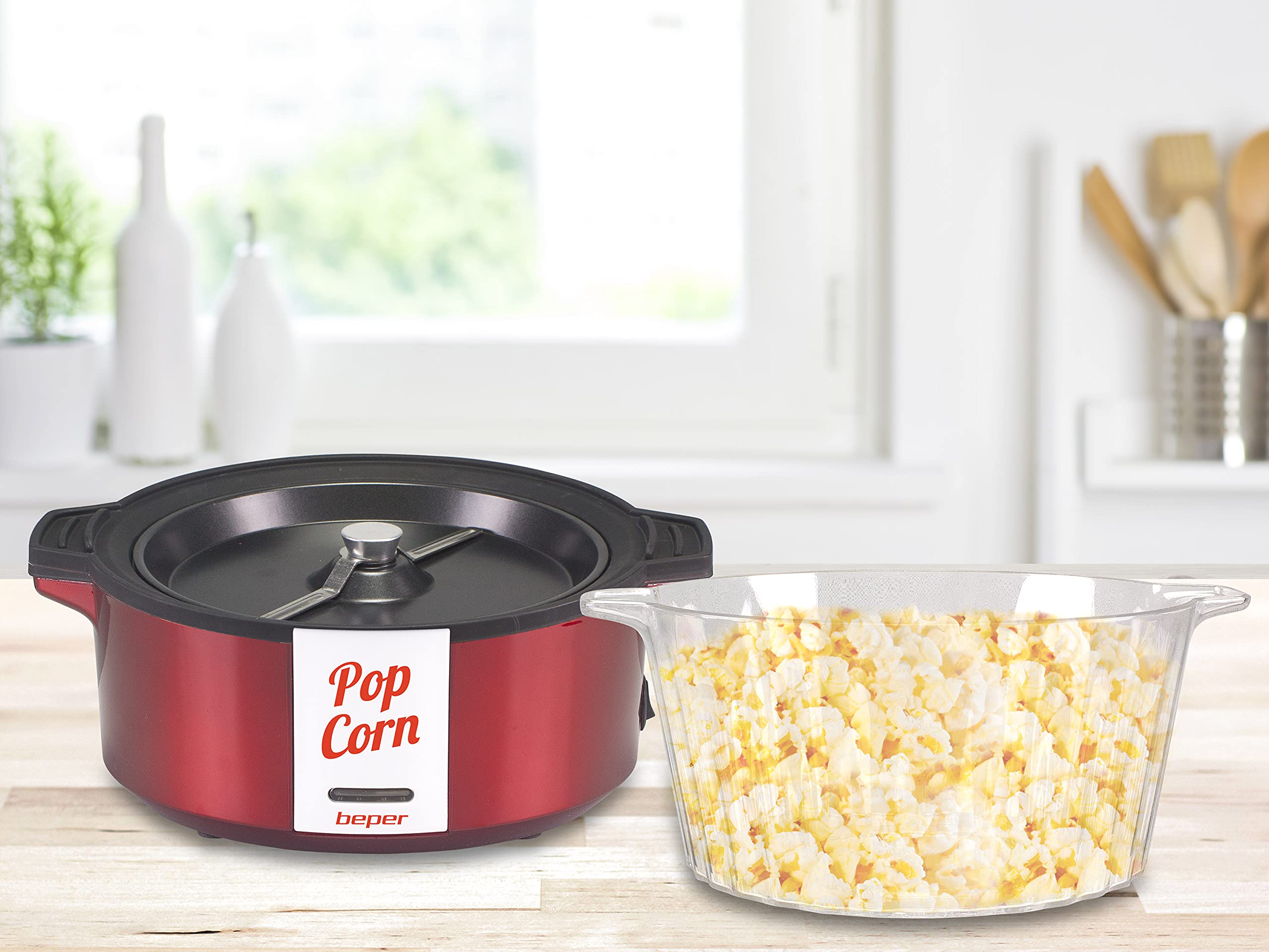 Beper P101CUD050 Popcorn machine, popcorn, Dominant color red