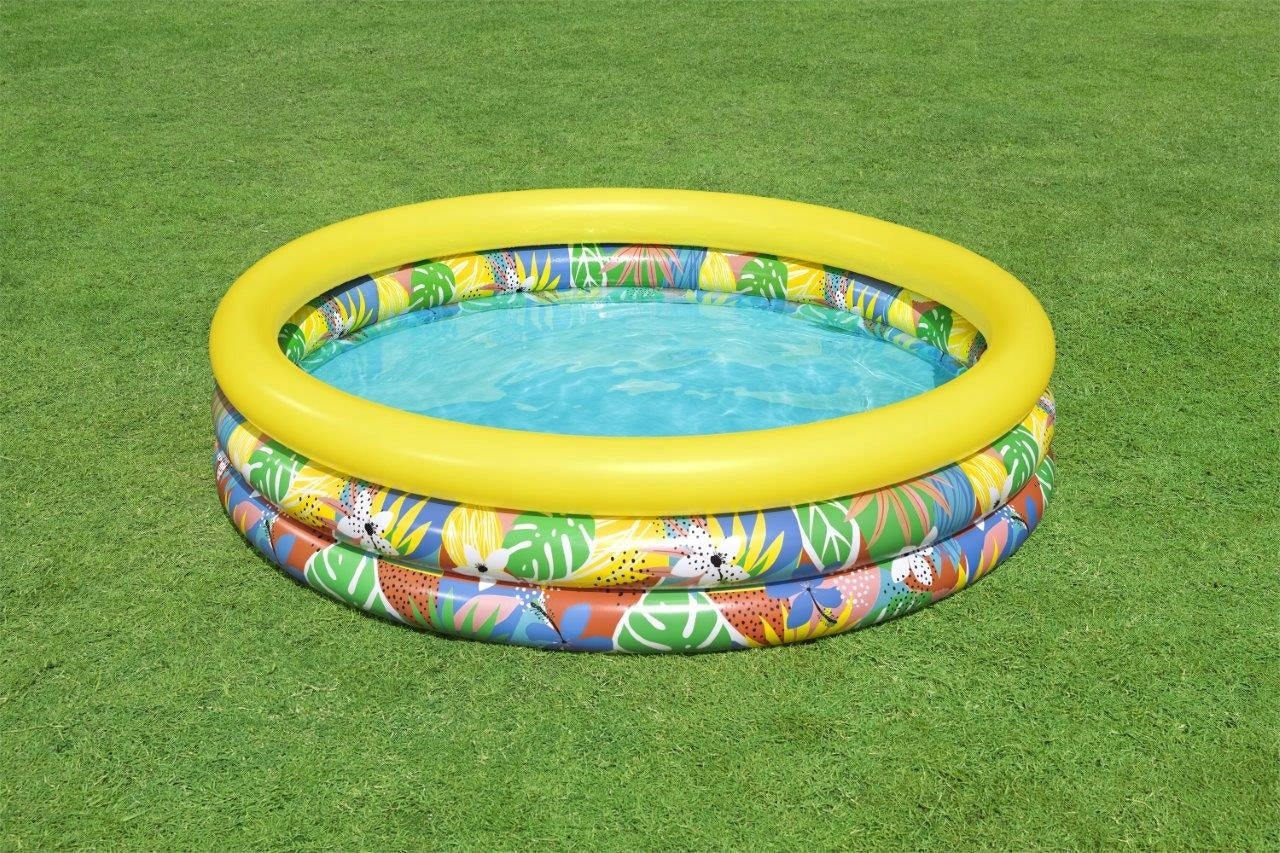 Bestway 51203 Inflatable pool Tropical plants 1.68m x 38cm Color yellow