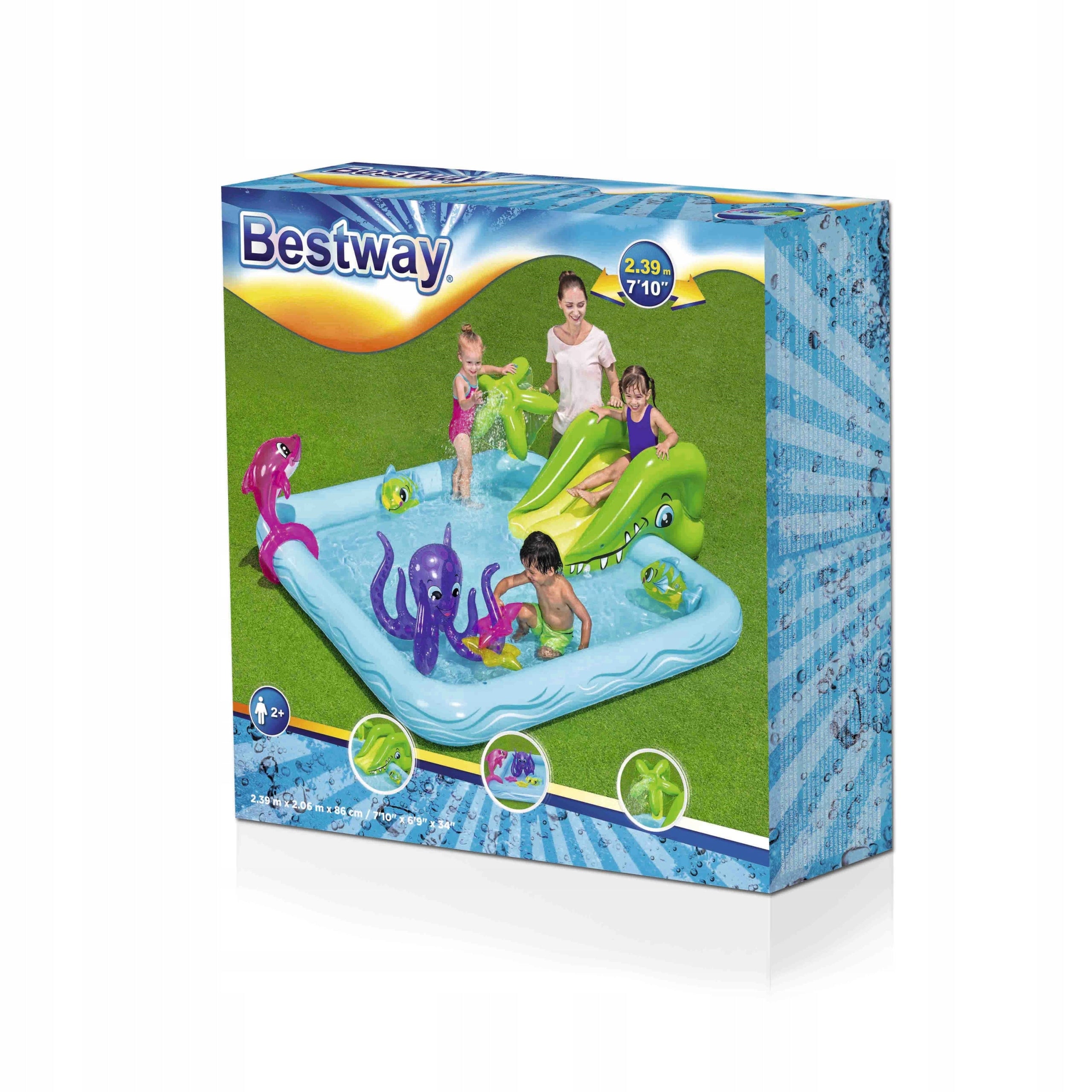 Bestway 53052 Inflatable Swimming Pool With Slide Series plac zabaw