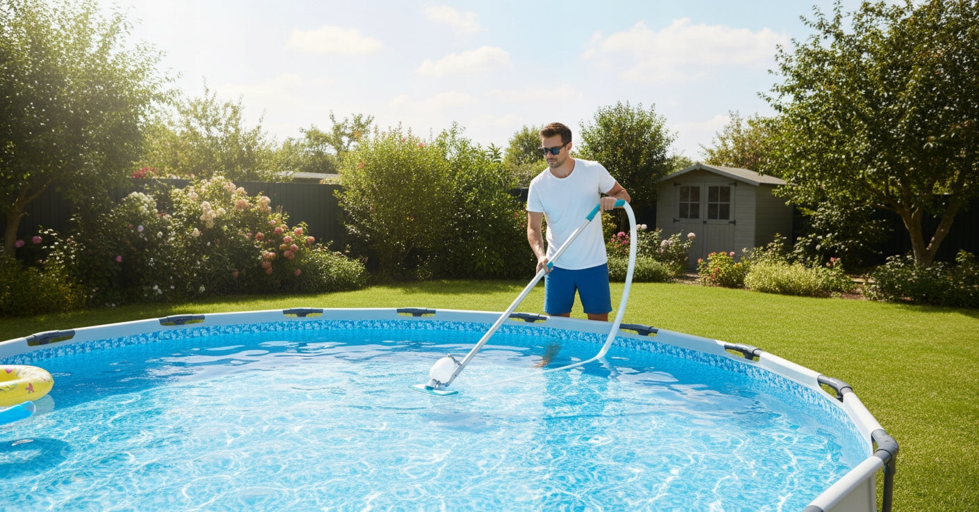 Bestway 56462 Rack Pool Bottom Cleaning Vacuum Cleaner Large Set Manufacturer Best