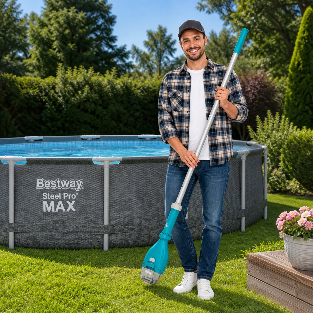Bestway 58770 AquaTech Cordless Pool Cleaner Product weight with unit packaging 1.9 kg