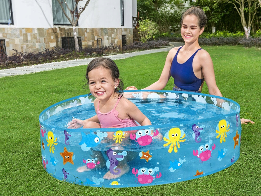 Bestway SHOWER TRAY Expansion garden pool with animals 122x25cm 55028 Brand Bestway