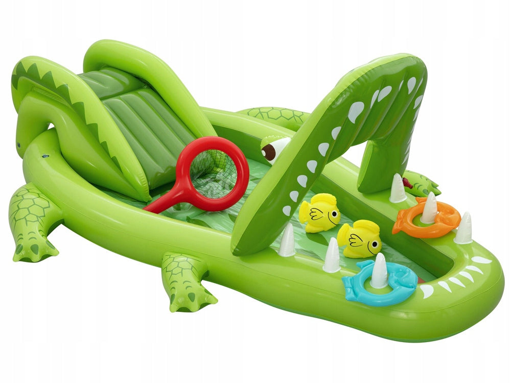 Bestway Water playground CROCODILE 234x163x87cm slide and access. 53169 Volume 152 l