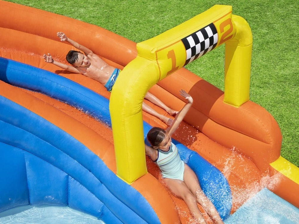 Bestway huge WATER PLAYGROUND 551x502x265cm slide wall 53377 Volume 2699 l