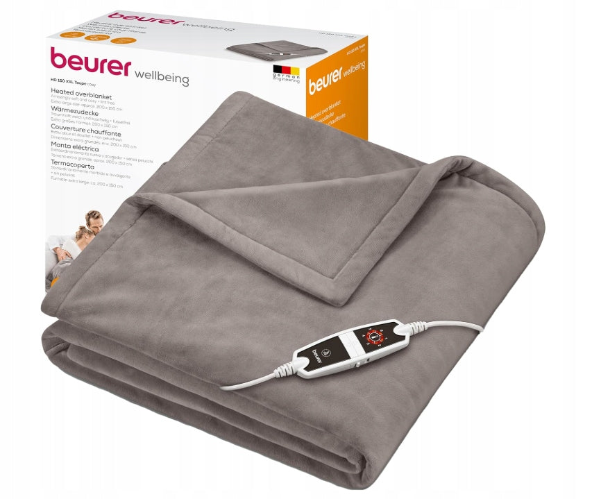 Beurer HD 150 XXL Taupe heating blanket, electric blanket, 200 x 150 cm #ST