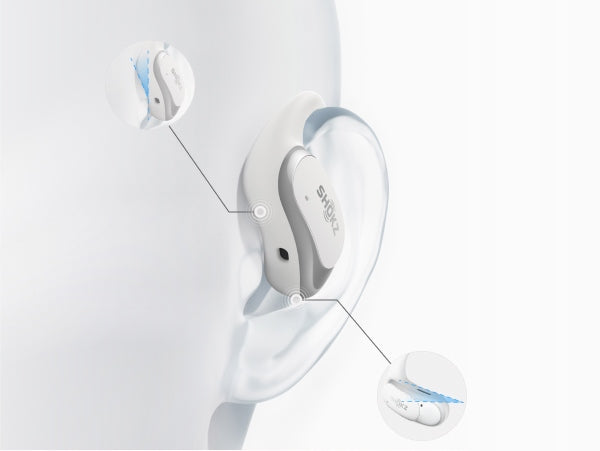 Bezdrátová sluchátka do uší s otevřeným uchem Shokz OpenFit Air, černá Model OpenFit Air