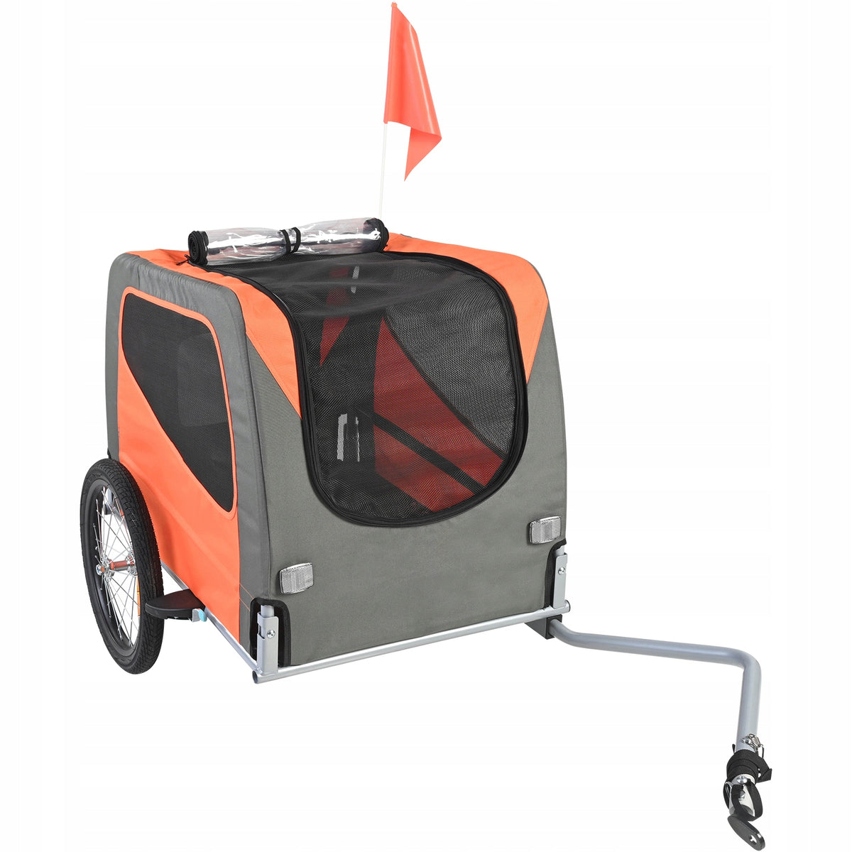 Bicycle Trailer For Animals 1440x720x779MM Folding Orange-Grey Brand no brand