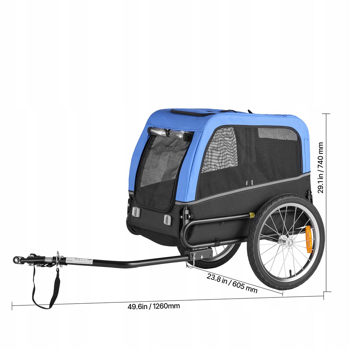 Bicycle Trailer For Dog Load Capacity 30KG With Flag And Inner Lanyard Manufacturer code TCSCWZXCTC50OVVG5