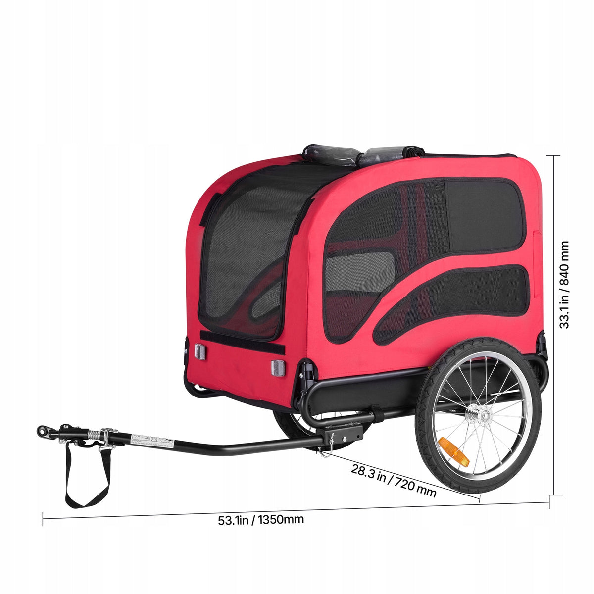 Bicycle Trailer For Dog Load Capacity 45KG With Flag And Inner Lanyard Manufacturer code TCSCWZXCTC10QA