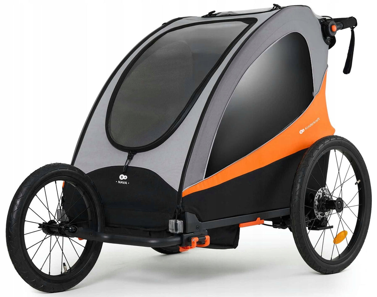 Bicycle Trailer KINDERKRAFT Nava 3in1 Orange Number of wheels 4