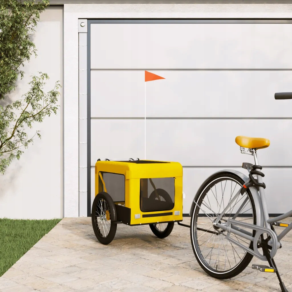 Bicycle trailer for animals 68,5x135x73,5 yellow-black Packaging status original