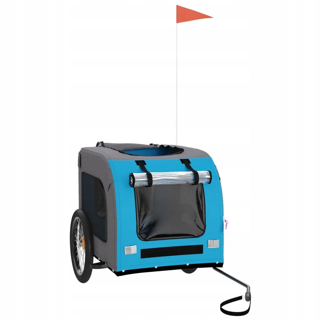 Bicycle trailer for animals blue-grey 69 x 133,5 x 73,5 cm Brand no brand